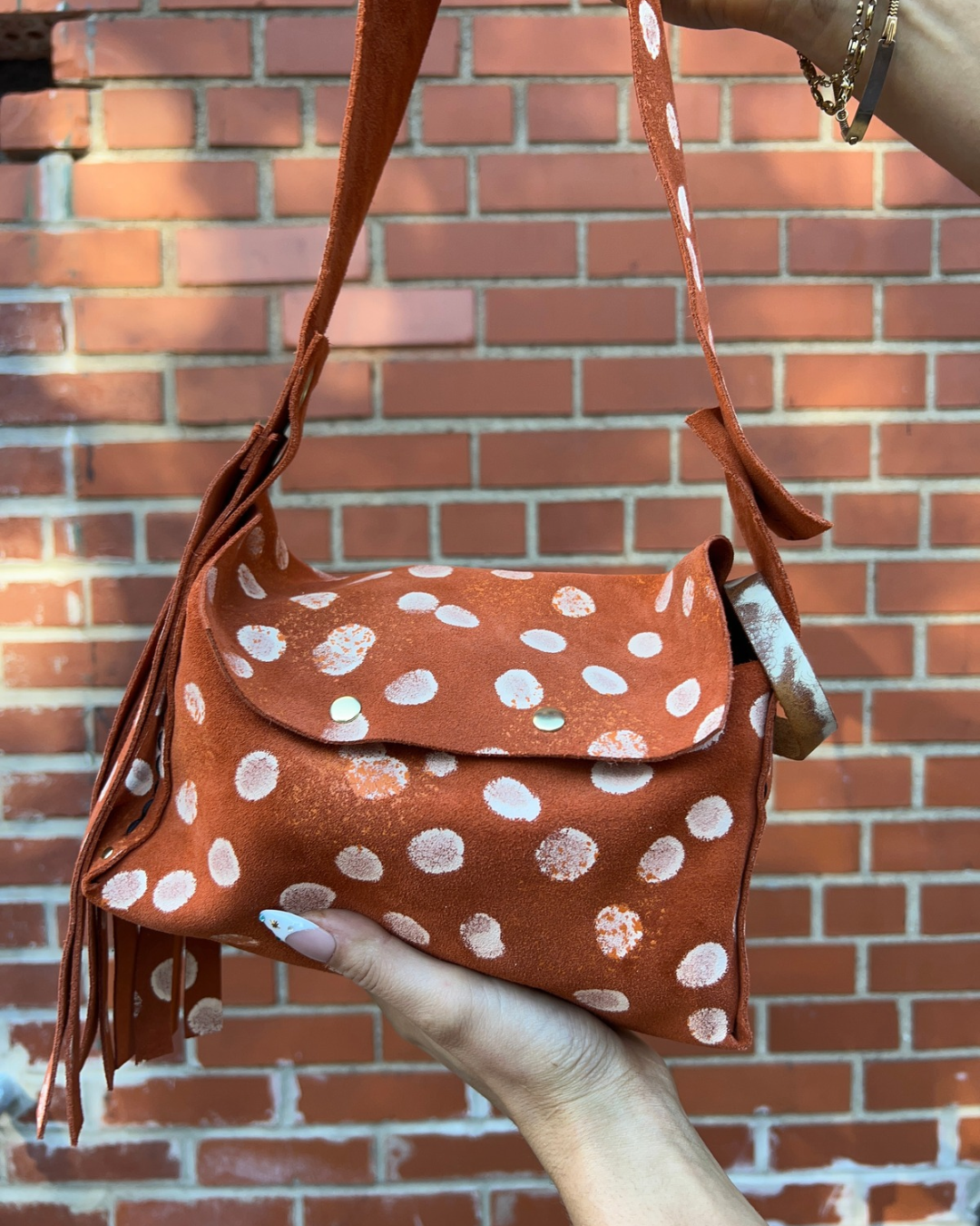Polka Dot Medium Treasure Chest Bag